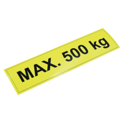 500804LG Informacijska naljepnica - maksimalna nosivost - 500 kg